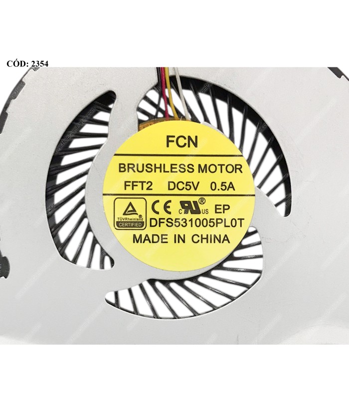 VENTI. ACER ASPIRE E5-721 E5-721G E5-731 E5-731G E5-771 E5-771G SERIES 60.MS3N7.031 4PIN ORIG.