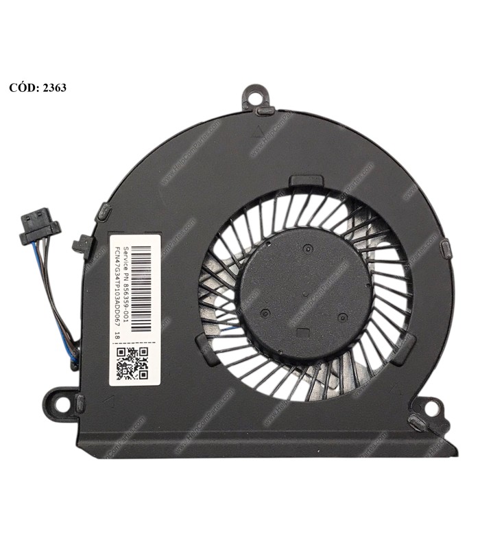 VENTI. HP PAV 11-F 11-U 13-U 14-AM 15-A 15-BA 17-X LENOV. V310-14ISK V310-15ISK E42-80 SERIES 856359-001 4PIN ORIG.