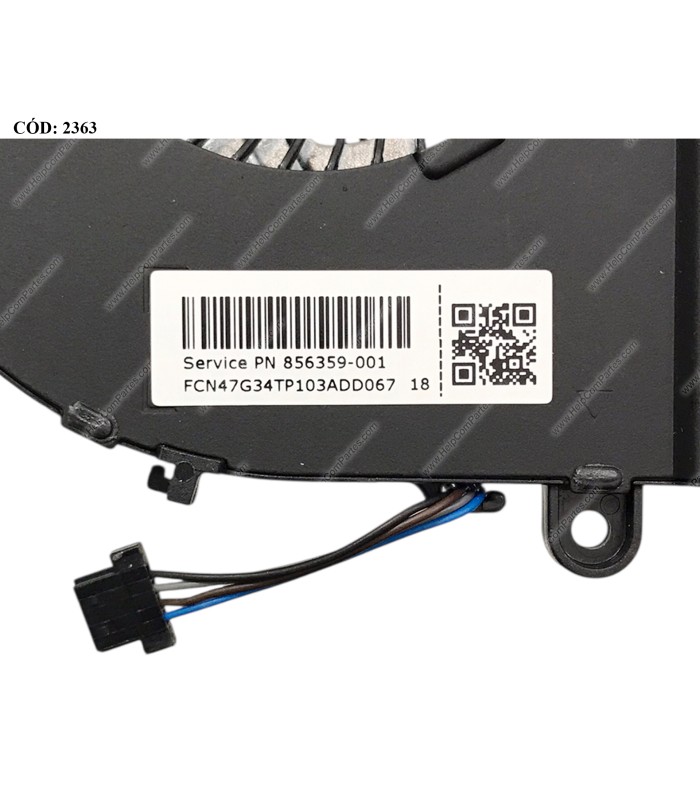 VENTI. HP PAV 11-F 11-U 13-U 14-AM 15-A 15-BA 17-X LENOV. V310-14ISK V310-15ISK E42-80 SERIES 856359-001 4PIN ORIG.