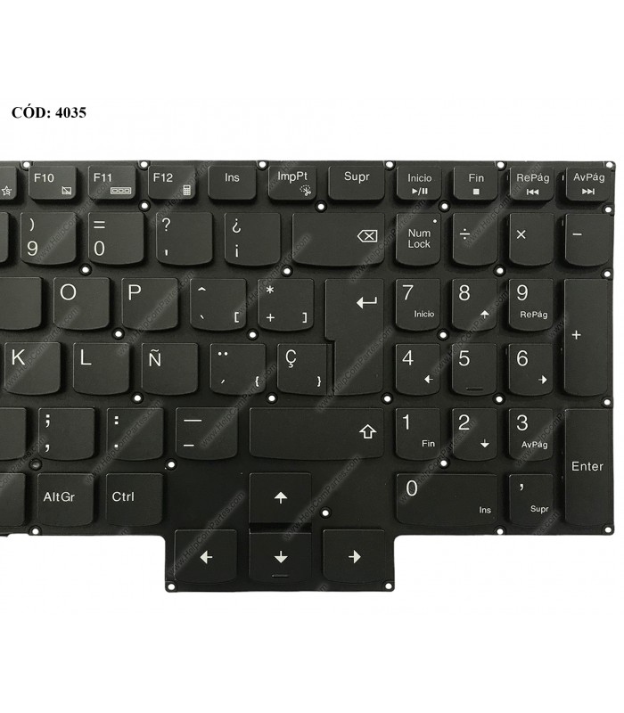 TECLADO LENOVO LEGION 5-15IMH05H 15ARH05H 15IMH05 15IMH05H R7000 Y7000 2020 IP 3-15IMH05 15ARH05 GY530 BK KB-RGB BL SP ORIG.