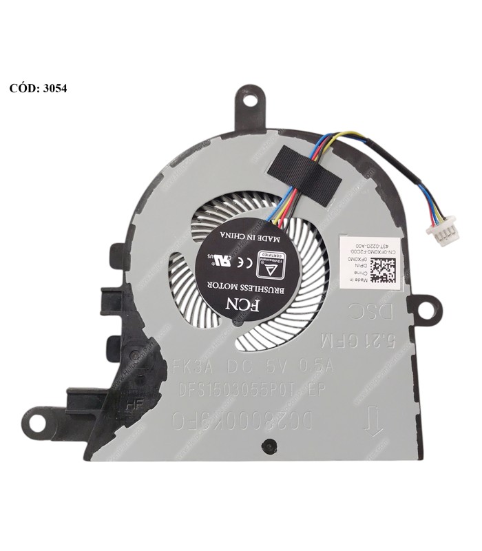 VENTI. DELL INSPIRON 15 3000 3580 3581 3582 3583 3585 LATITUDE 3590 L3590 E3590 SERIES 0NPFW6 4PIN ORIG.