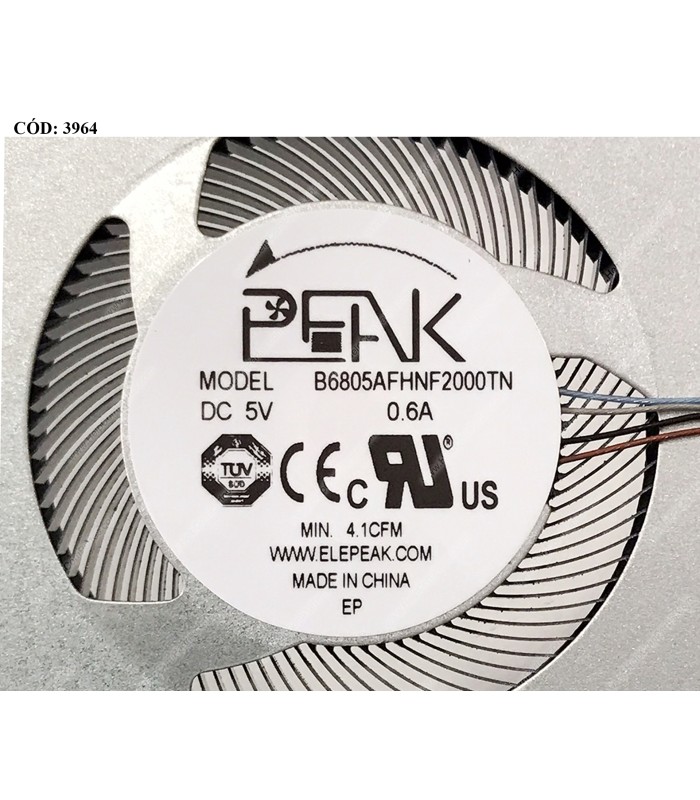 VENTI. DELL INSPIRON 14 5410 5415 5410 5415 5418 7400 7415 VOSTRO 15 5510 5515 5518 SERIES 0KRK6P 4PIN ORIG.