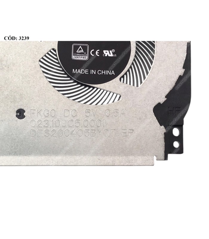VENTI. HP PAV 14-BA 14M-CD 14-CD 14-DD 14-DH 15-DQ X360 SERIES (L) L18222-001 4PIN ORIG.