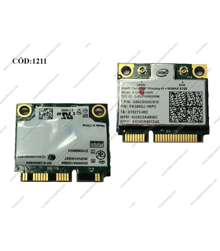 WLAN MINI PCI-E INTEL CENTRINO ADVANCED-N + WIMAX 6150 (DS)
