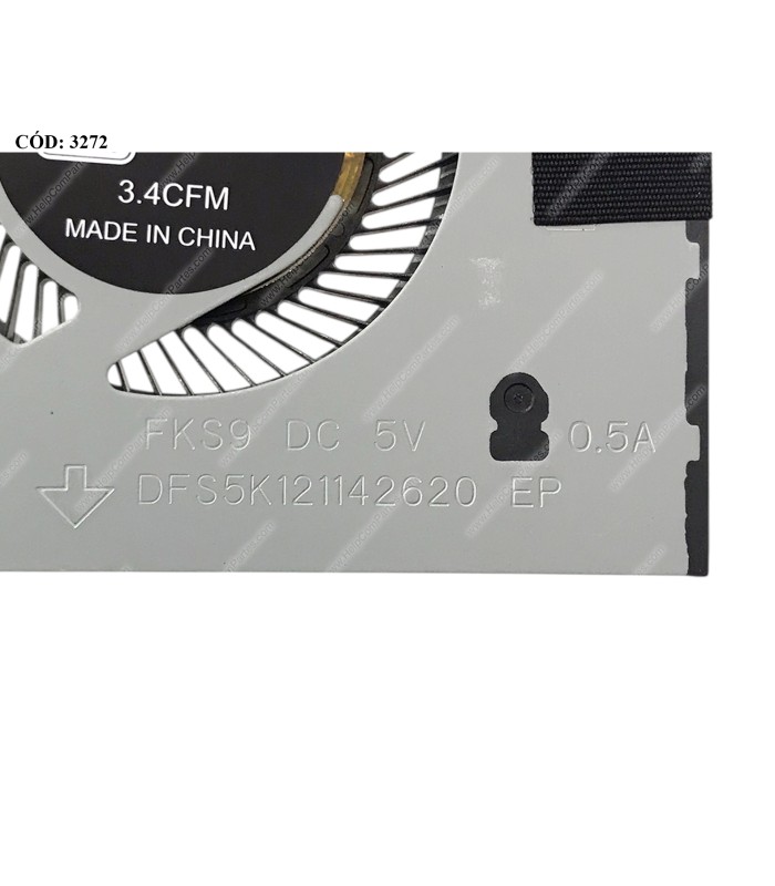 VENTI. DELL INSPIRON 15 5580 5581 5588 14-5480 5488 SERIES 0G0D3G 4PIN ORIG.