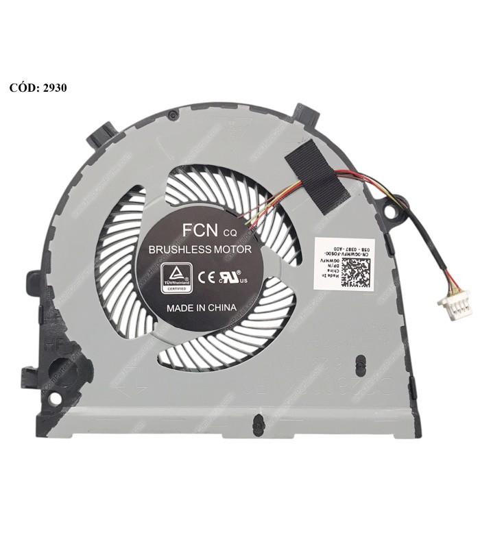 VENTI. DELL INSPIRON GAME G5 15 5587 G3 G3-3579 3779 GPU SRIES  (LADO DERECHO) 0GWMFV 4PIN ORIG.