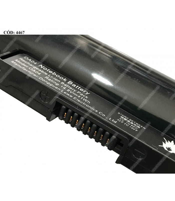 BATERIA HP 14.8V---41WH/ 4C OA04/ 14-D 14-G 14-R 15-D 15-R 15-G 15-N 240 G3 245 246 G2 G4 250 255 G2 G3 SERIES 740715-001 OEM.