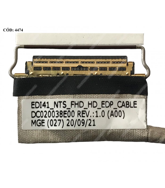 FLEX LCD DELL INSP. 14 3480 3481 3482 3490 3493 VOSTRO 3480 3481 3490 3491 SERIES 30PIN eDP 60HZ N-TS FHD HD 0JC1KK ORIG.