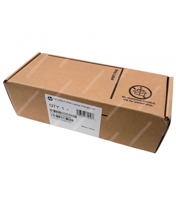 CARGADOR HP USB-C 65.0W 20.0V---3.25A /100V-240V US 3PRONG/5.0V---3.0A/9.0V---3.0A/12.0V---5.0A/15.0V---4.33A/ 671R3AAABA ORIG