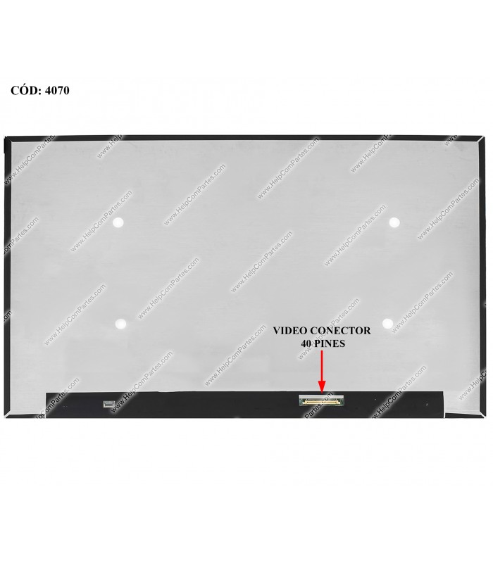 DISPLAY 16.0" 40PIN WLED SLIM QHD (2560x1600) NARROW MATTE 60Hz IPS N-TS eDP VC-D PCBA BENT 2,5cm NO BRACKETS 5D11D69633 ORIG