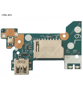 POWER BUTTON HP CARD READER BD W/USB-A / 14-CM 14-CK 14Q-CS 14T-CM 14Z-CM 240 245 246 G7 SERIES L23196-001 ORIG.