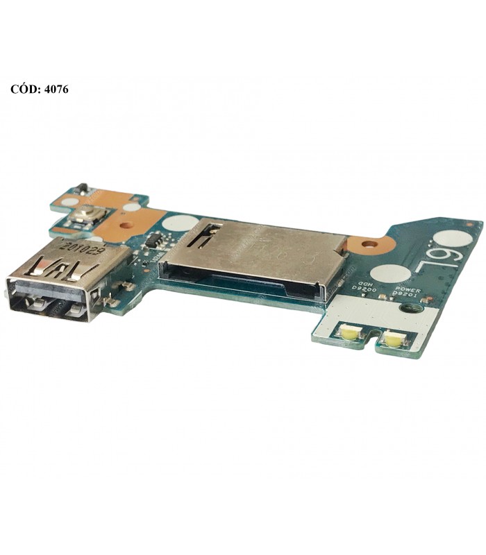 POWER BUTTON HP CARD READER BD W/USB-A / 14-CM 14-CK 14Q-CS 14T-CM 14Z-CM 240 245 246 G7 SERIES L23196-001 ORIG.