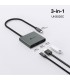 ADAPTADOR TP-LINK UH3020C 3-en-1 USB-C A 1X HDMI 4K /1X USB-C PD 100W /1X USB-A 5Gbps/ 18cm / GRIS