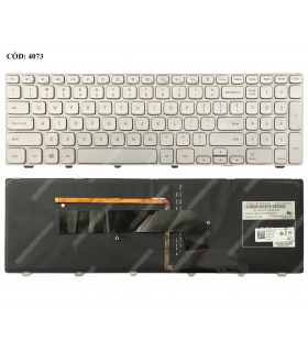 TECLADO DELL INSP. 15 7000 15-7537 15-7737 15-7746 P36F SERIES 0KK7X9 SR BL-WH US ORIG.