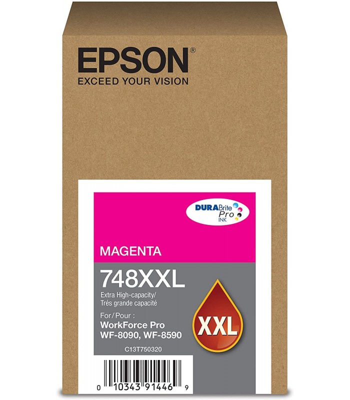 BOTELLA EPSON WORKFORCE PRO MAGENTA T748XXL320-AL WF-6090/6590 /XXL 7.000 PÁG