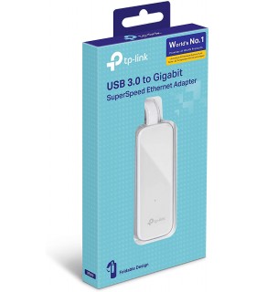 ADAPTADOR RED TP-LINK UE300 USB 3.0 A RJ45 GIGABIT X1 HEMBRA WH