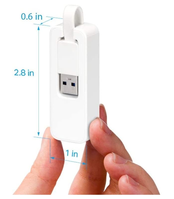 ADAPTADOR RED TP-LINK UE300 USB 3.0 A RJ45 GIGABIT X1 HEMBRA WH