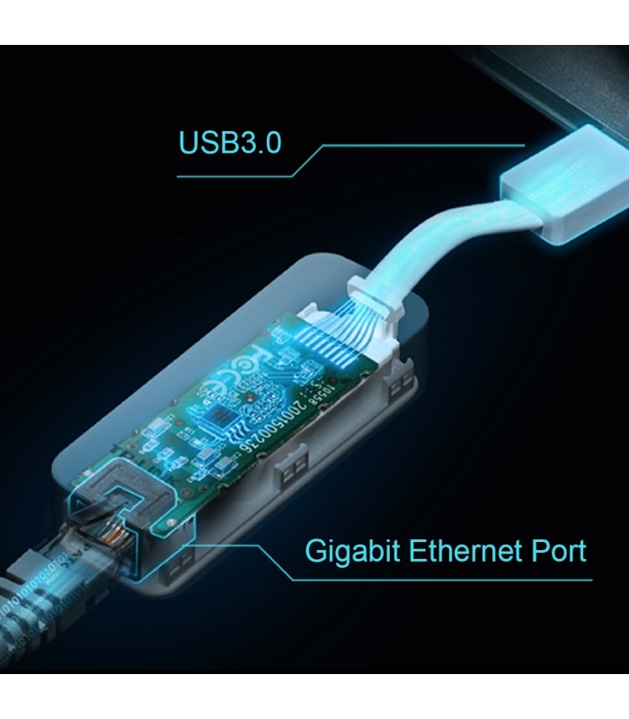 ADAPTADOR RED TP-LINK UE300 USB 3.0 A RJ45 GIGABIT X1 HEMBRA WH