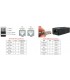 BALUN FOLKSAFE RJ45 A BNC HD-TVI/CVI/AHD/CVBS 3/4/5MP 4K / CCTV NVR DVR CAMARAS C.IP/ 12V/24V /CAT5e/6 440m / FS-HD4301VP