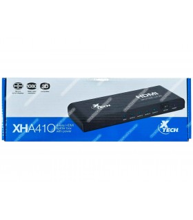 MULTIPLICADOR HDMI XTECH XHA-410 3D 1X ENTRADA A 4X SALIDAS