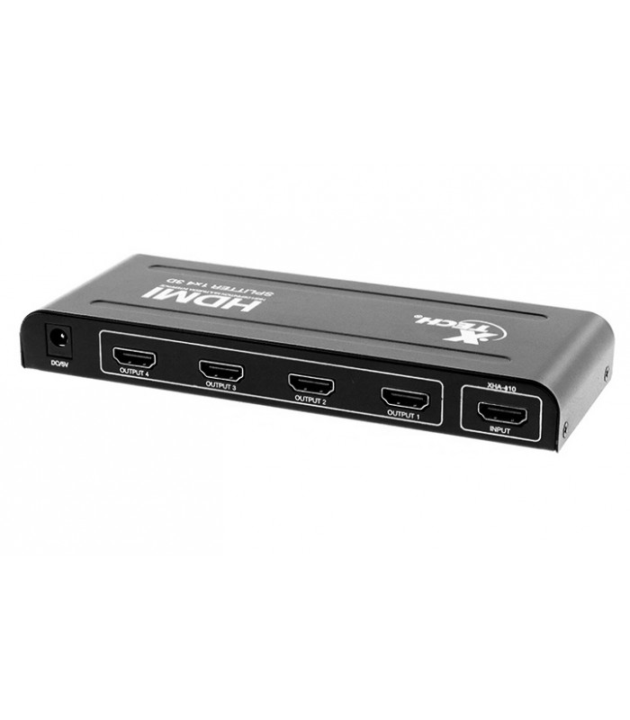 MULTIPLICADOR HDMI XTECH XHA-410 3D 1X ENTRADA A 4X SALIDAS