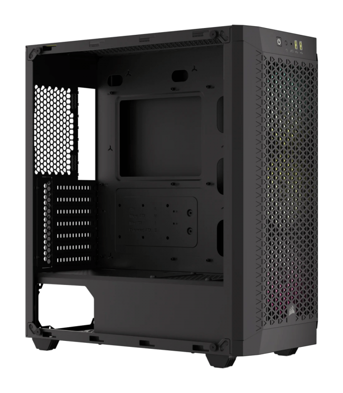 CASE CORSAIR CC-9011272-WW/480T RGB/ ITX/MATX/ATX/E-ATX /SW+RESET/2X USB 3.2/1X AUDIO IN-OUT/3X FAN 120mm/CRISTAL/GAMING/BK PC.