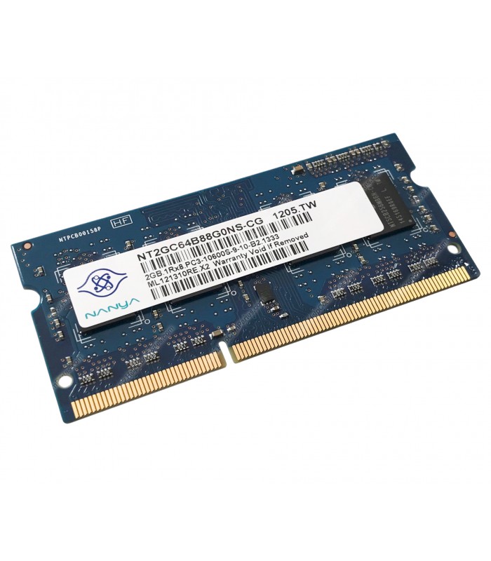MEMORIA LENOVO 2GB DDR3L 1333MHz SODIMM Non-ECC 1.5V CL9 204PIN 55Y3710 ORIG.