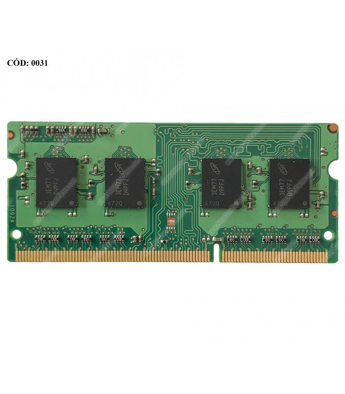 MEMORIA MICRON 2GB DDR3L 1600MHZ SODIMM Non-ECC 1.35V CL11 204PIN MT8KTF25664HZ-1G6M1 (DS)