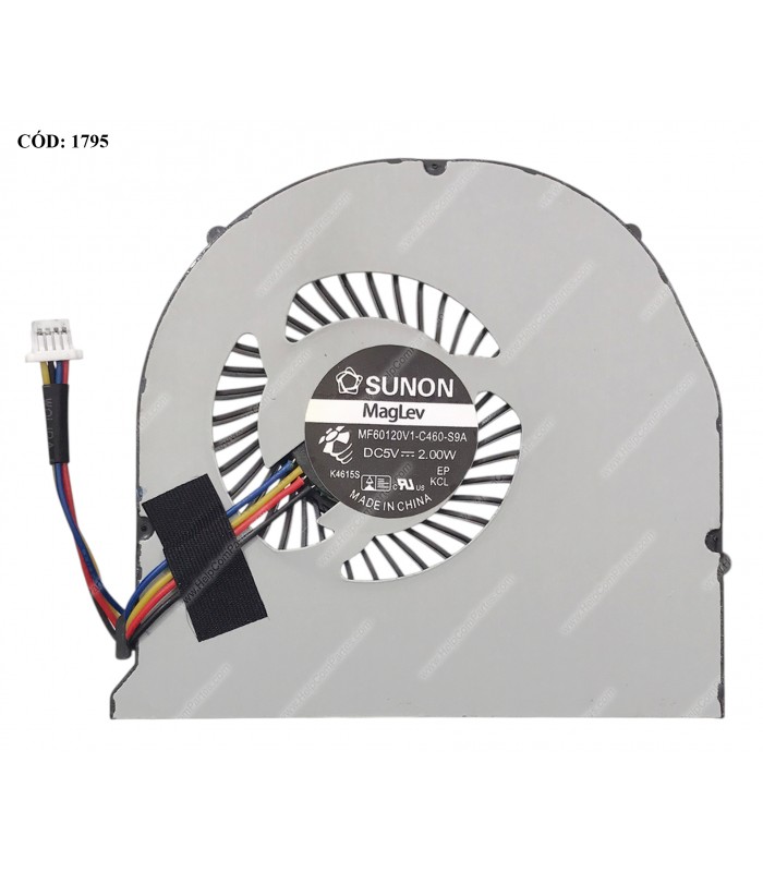 VENTI. ACER E1-422 E1-422G E1-522 MS2372 E1-470 E1-430 E1-432 SERIES 23.10769.001 4PIN ORIG.