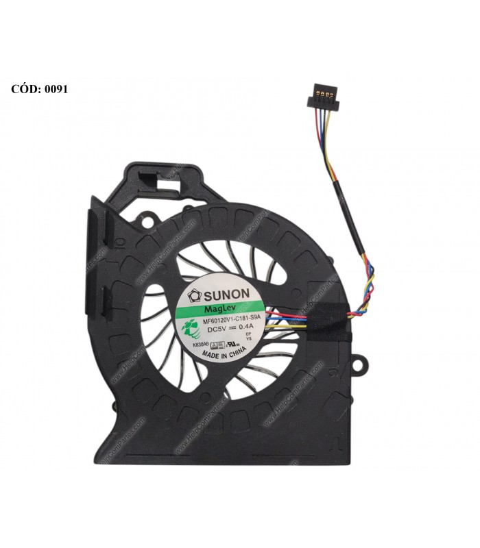 VENTI. HP PAV DV6-6000 DV6T-6000 DV6Z-6000 DV7-6000 DV7T-6000 SERIES INTEL 650057-001 4PIN ORIG.