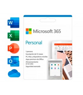 MICROSOFT OFFICE 365 HOME PERSONAL 1AÑO 1PC OneDrive 1TB DIGITAL X86-X64