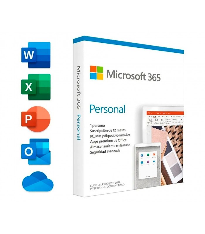 MICROSOFT OFFICE 365 HOME PERSONAL 1AÑO 1PC OneDrive 1TB DIGITAL X86-X64