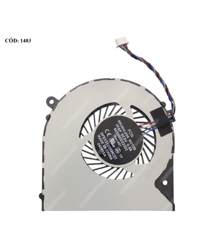 VENTI. TOSHIBA L950 L950D L955 L955D L50 L55 C950S S950D S955D SERIES V000300010 4PIN ORIG.