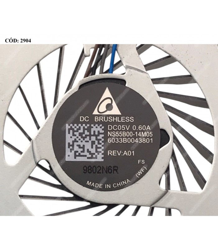 VENTI. HP 240 245 256 G3 340 346 G4 G5 14-AC 14-AF 14-AM 14-AN 14T-AC 14T-AM 14G-AD SERIES 813506-001 4PIN ORIG.