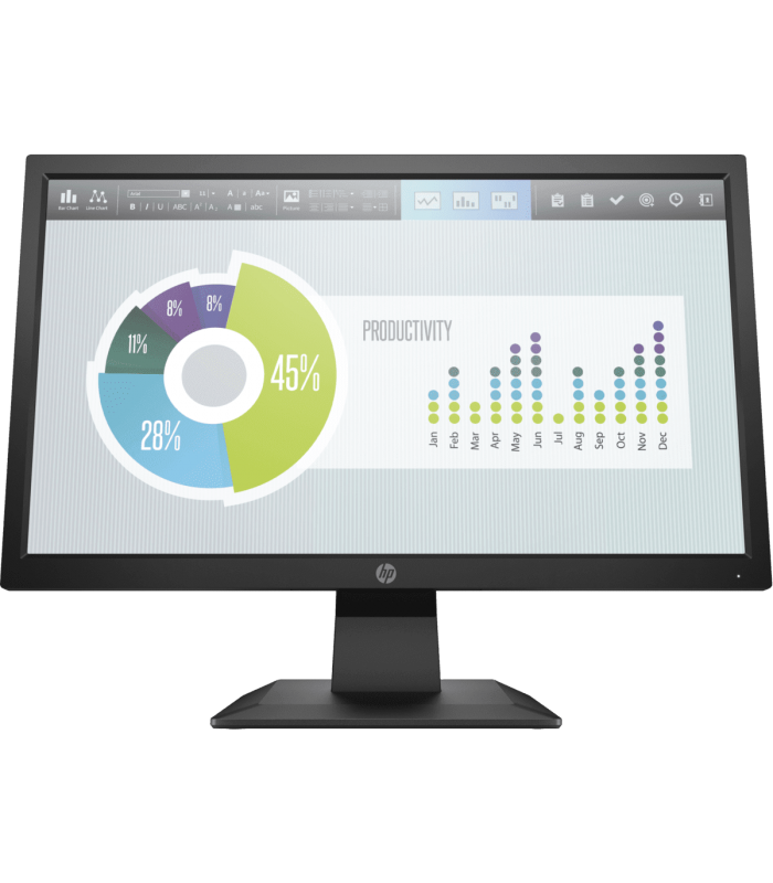 MONITOR HP P204 19.5" LED HD+ 1600X900 A 60Hz/250N/HDMI/DP/VGA//BK/5RD65A8ABA 1Y