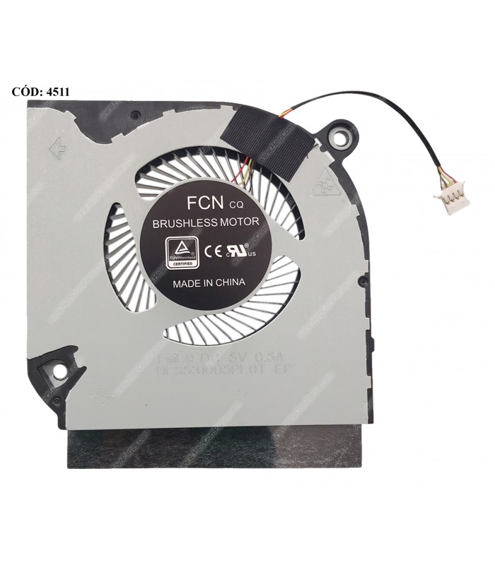 VENTI. ACER Nitro 5 AN515-44 AN515-45 AN515-56 AN515-57 AN517-52 AN517-54 Helios 300 SERIES CPU 5V 4PIN 23.Q5MN4.002 ORIG