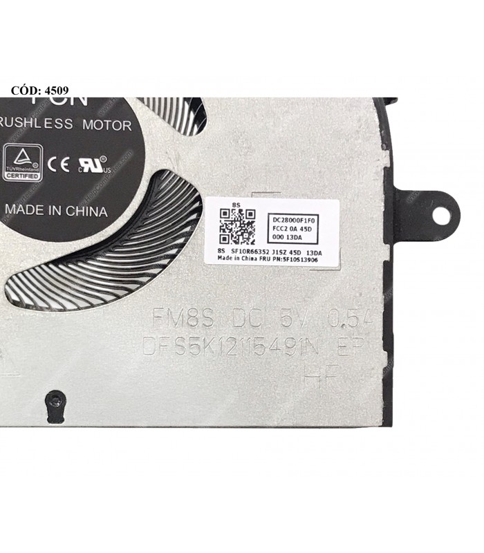 VENTI. LENOVO IP 5-15IIL05 5-15ARE05 5-15ITL05 5-15ALC05 2020/21 SERIES CPU 5V 4PIN 5F10S13906 ORIG.