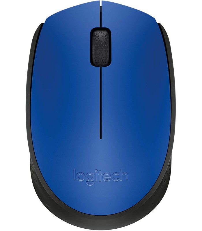 MOUSE LOGITECH M170 INALÁMBRICO AZUL/NEGRO / OPTICO/ USB-A /3BOTONES/1000DPI/12M BATT/10m/2D RUEDA/1XAAA/ 910-004800