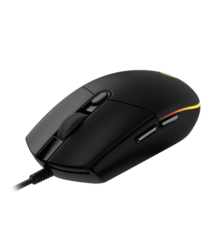 MOUSE LOGITECH G203 USB-A ALAMBRICO RGB LIGHTSYNC GAMING NEGRO ARM/OPTICO/6BOTONES P./8000DPI/ 2.1M PC 910-005790 