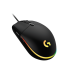 MOUSE LOGITECH G203 USB-A ALAMBRICO RGB LIGHTSYNC GAMING NEGRO ARM/OPTICO/6BOTONES P./8000DPI/ 2.1M PC 910-005790 