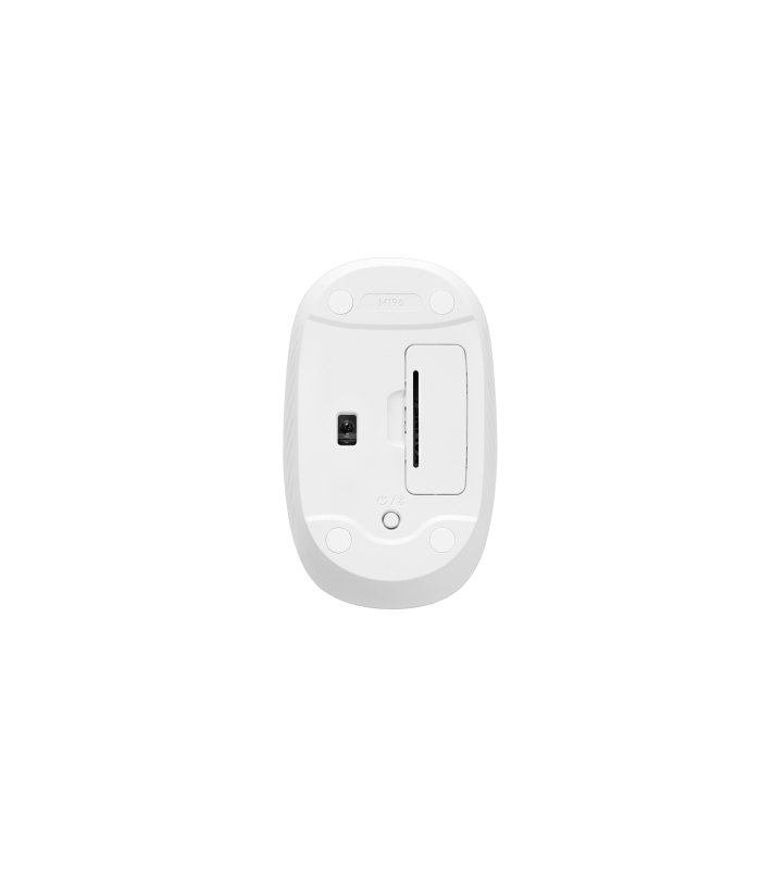 MOUSE LOGITECH M196 INALÁMBRICO /BLANCO CRUDO/BLUETOOTH/OPTICO/3BOTONES/1000DPI/12M BATT/10m /2D RUEDA/1XAA/ 910-007457