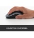 MOUSE LOGITECH M185 INALÁMBRICO GRIS /OPTICO/USB-A/3BOTONES/1000DPI/12M BATT/10m/2D RUEDA MECANICO/1XAAA/ 910-002225