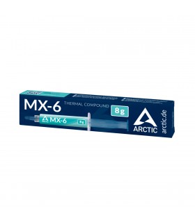 PASTA TERMICA ARCTIC MX-6 8G ULTIMATE PERFORMANCE /7.5kV/mm /DENS. 2.6g/cm3 TEMP.-50~150 /GRIS/ CPU/GPU/VIDEO CARD ORIG.