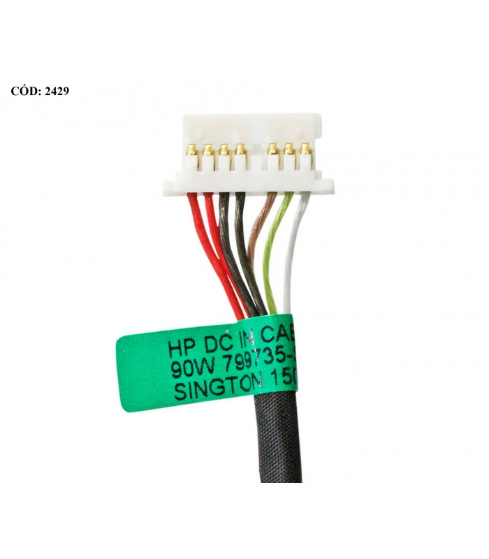 DC JACK POWER HP PAV 14-CM 15-BC 17-AB / 240 245 246 G7 G8 / SPECTRE X360 13T-4000 15-AP000 SERIES +CABLE L23188-001 ORIG.