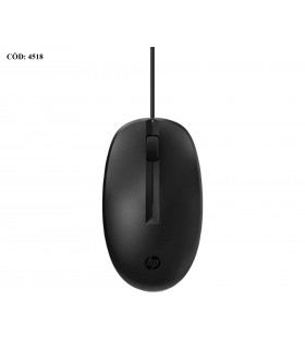 MOUSE HP 125 ALAMBRICO/ BK /OPTICO/USB-A/ 3BOTONES/1200DPI/ PC /1.8M/ M27537-001 P.F ORIG.