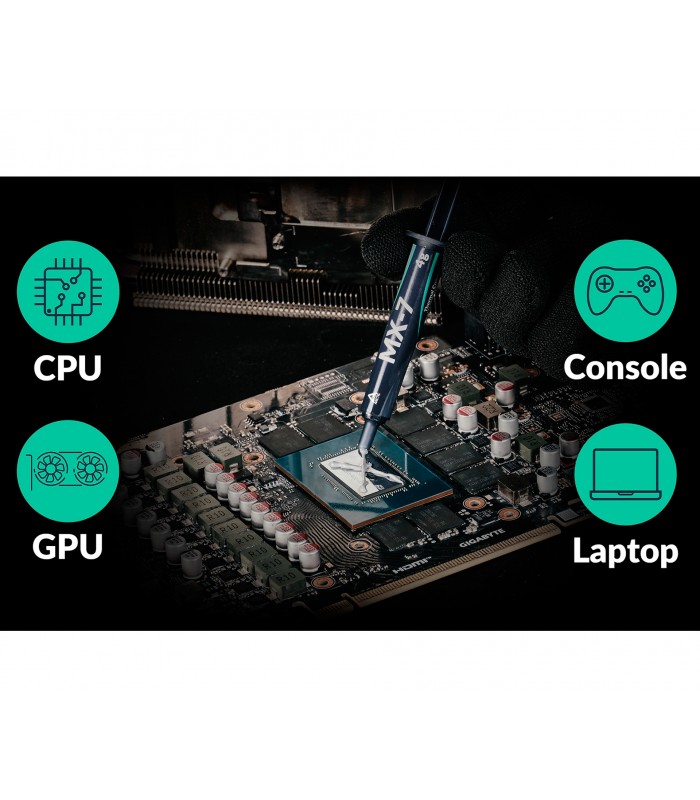 PASTA TERMICA ARCTIC MX-7 2G ULTIMATE PERFORMANCE /4.2kV/mm /DENS. 2.9g/cm3 TEMP.-50~250 /GRIS/ CPU/GPU/VIDEO CARD ORIG.