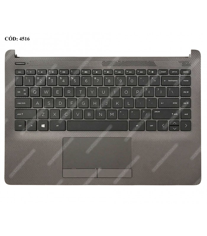 HP ASSY W/KB W/PLMRST W/TP/ 14-DK 14-CF 14S-DK 14S-CF / 240 245 G8 / 240 245 G9 / 340 348 G5 SERIES BK L57400-001 US ORIG.