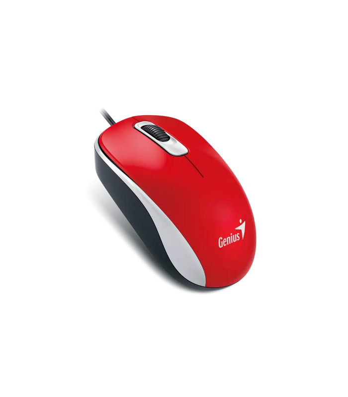 MOUSE GENIUS DX-110 G5 USB-A ALAMBRICO/ROJO PASION/OPTICO/3BOTONES/1200DPI/ 1.5M PC