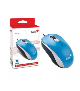 MOUSE GENIUS DX-110 G5 USB-A ALAMBRICO/AZUL OCEANO/OPTICO/3BOTONES/1200DPI/ 1.5M PC