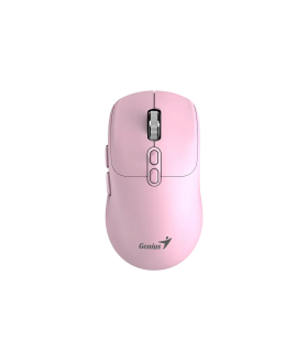 MOUSE GENIUS NX-8080S BT INALÁMBRICO ROSA JUVENIL/RF 2.4GHz+BT 5.3/OPTICO/USB-A/7BOTONES AI/1600DPI/10m/1XAA/SILEN/ERGO.